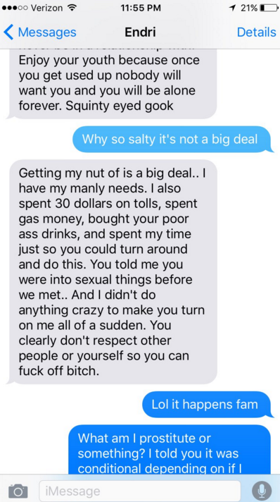 Guy Goes On Racist Rant After Being Denied Sex Attn